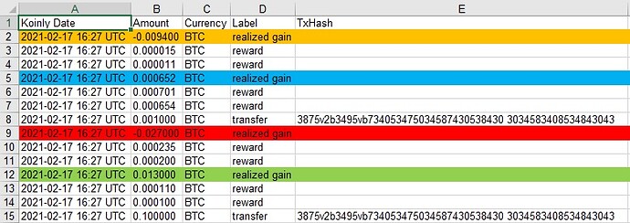 Koinly Custom CSV Simple XLSX