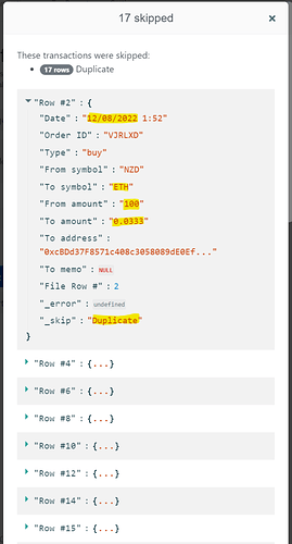 Easy Crypto Missing Transactions Not Import Due to Duplication