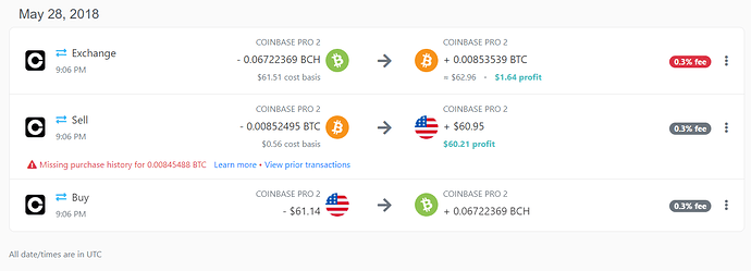 USD-BTC-BCH-USD Arb Trade Order
