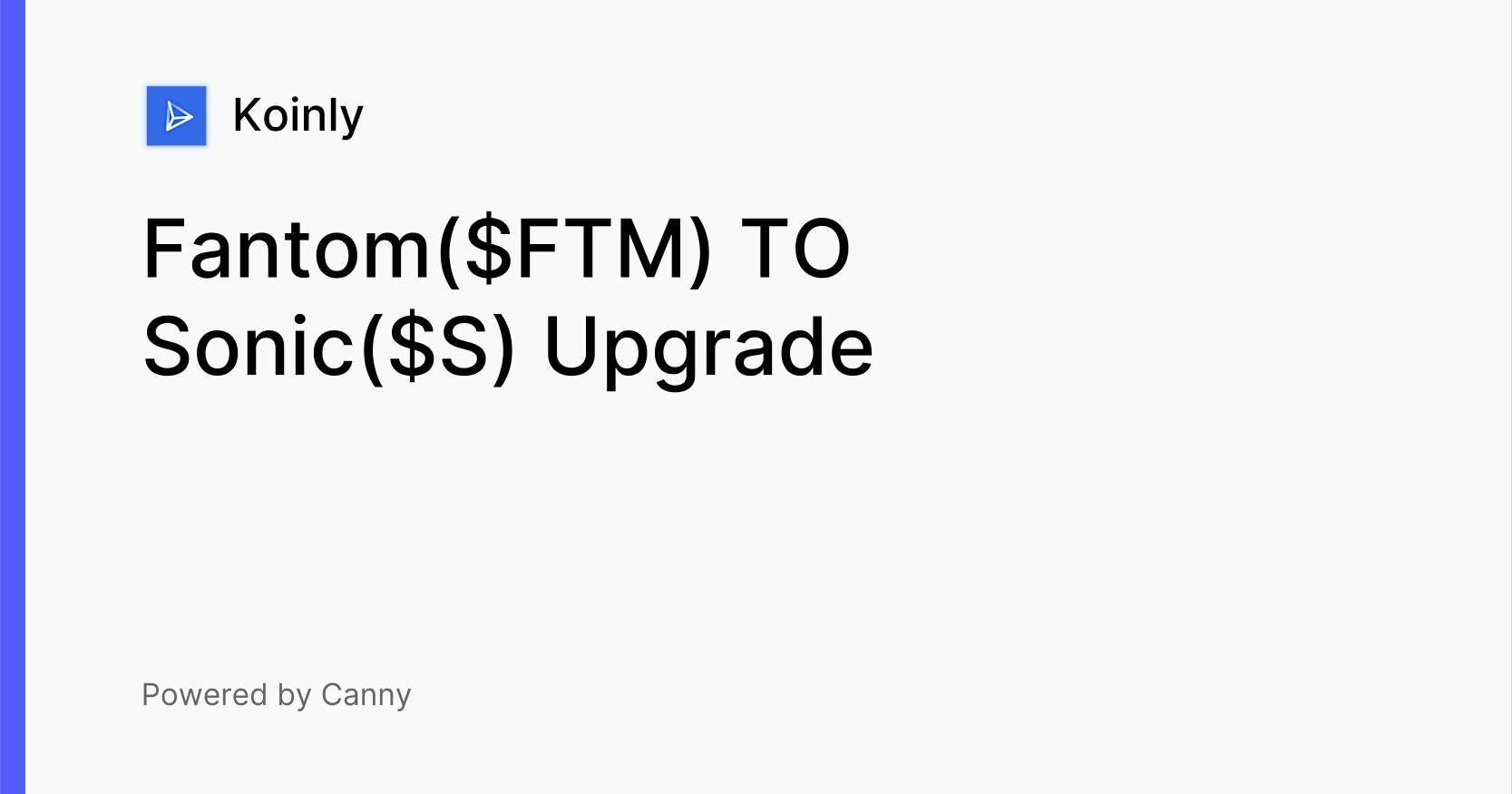 Sonic Chain integration? - Koinly Support - Koinly