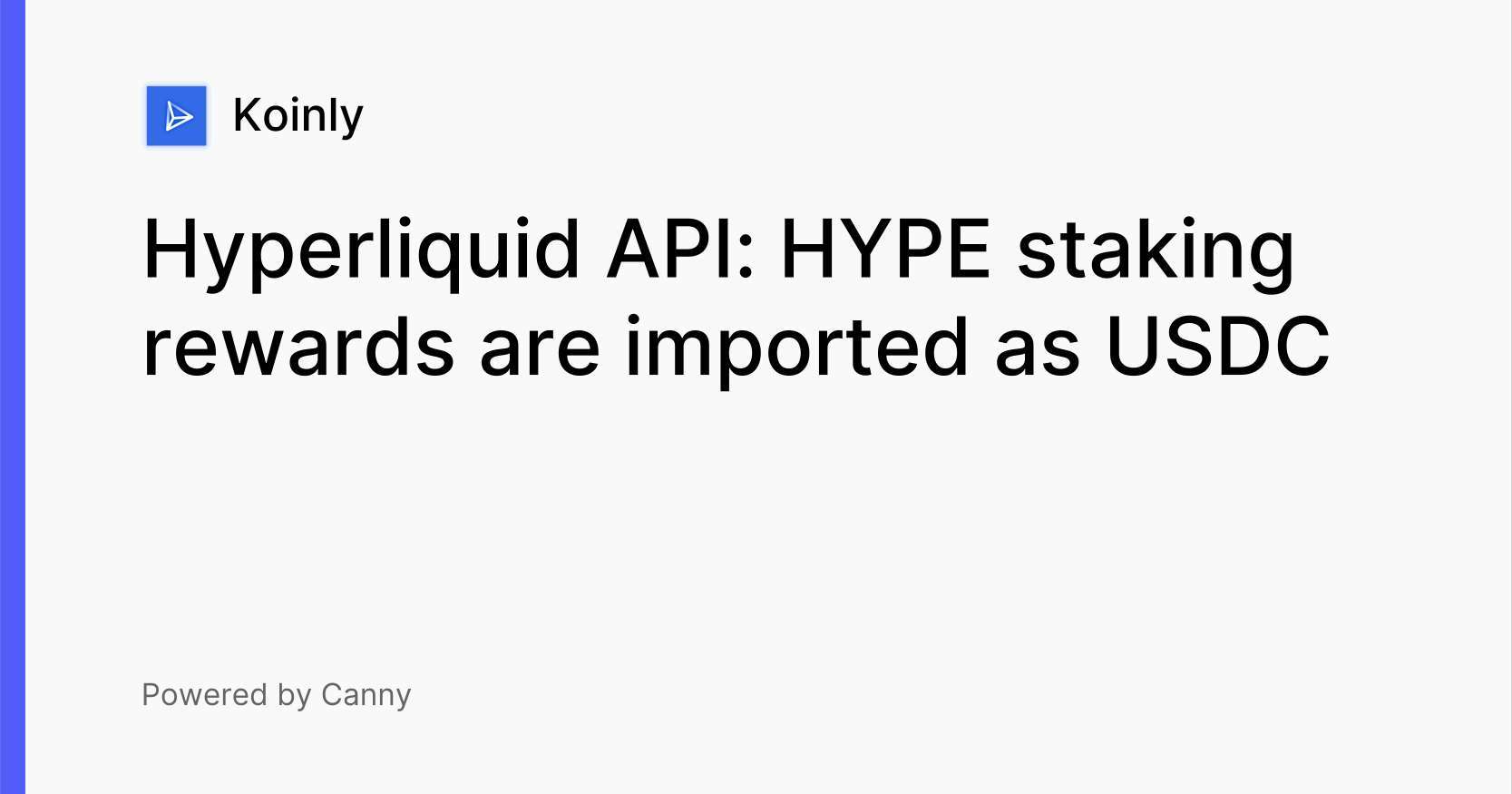 issue with hyperliquid staking rewards - Koinly Support - Koinly