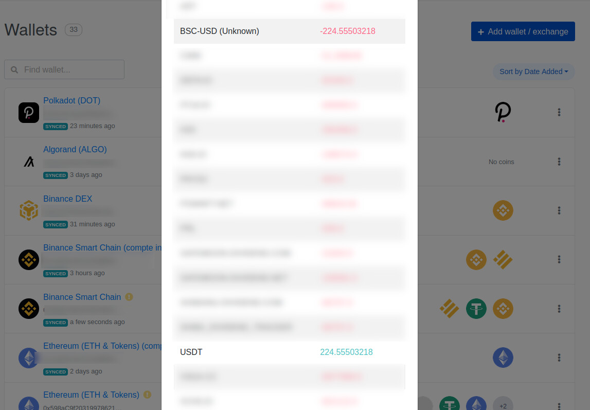 Koinly did not recognized that BSC-USD == USDT in Binance Smart Chain -  Koinly Support - Koinly