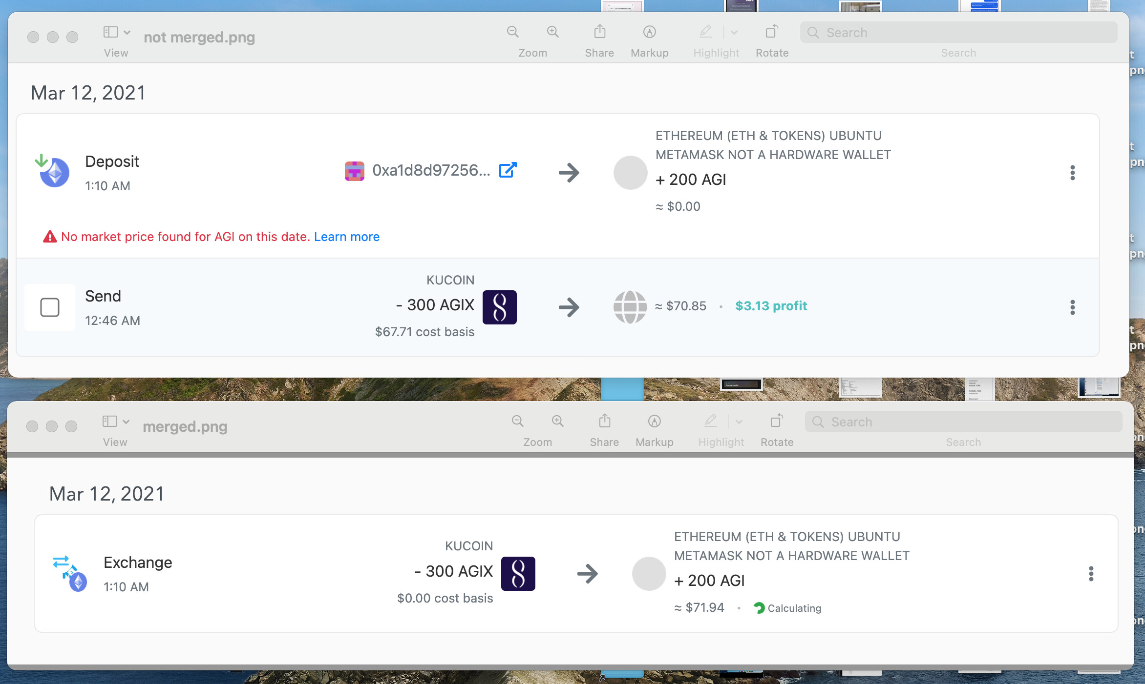 AGI & AGIX not being handled properly - Koinly Support - Koinly