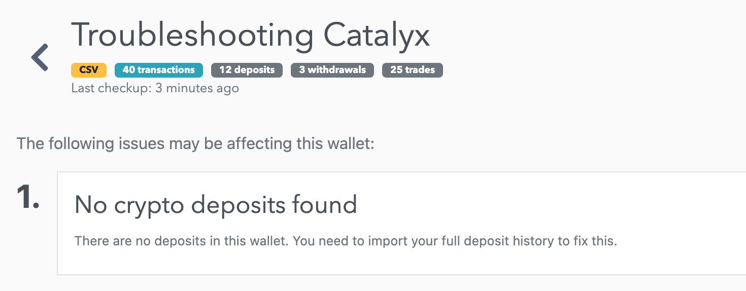 Catalyx Csv Import Missing Purchase History - Koinly Support - Koinly